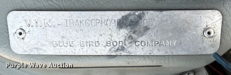 image for item EG0712 2009 Blue Bird Vision school bus