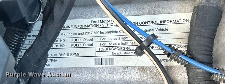 image for item EG0733 2017 Ford F550 Super Duty box truck