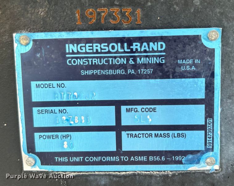 image for item EG0740 Ingersoll Rand RT-706J forklift