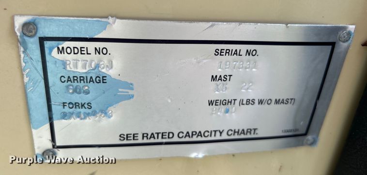 image for item EG0740 Ingersoll Rand RT-706J forklift