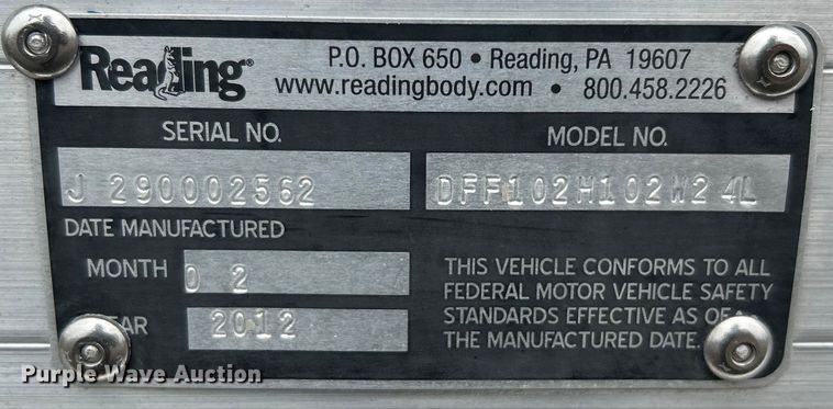 image for item EG1412 2013 Hino 268 box truck