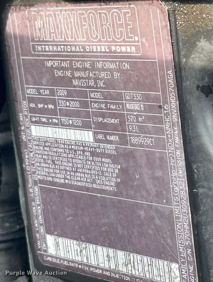 image for item EG1485 2010 International  7500 SBA box truck