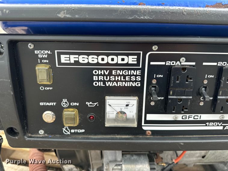image for item EG1617 Yamaha EF6600DE generator