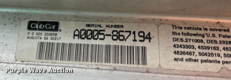 image for item EH6959 2000 Club Car DS Electric  golf cart