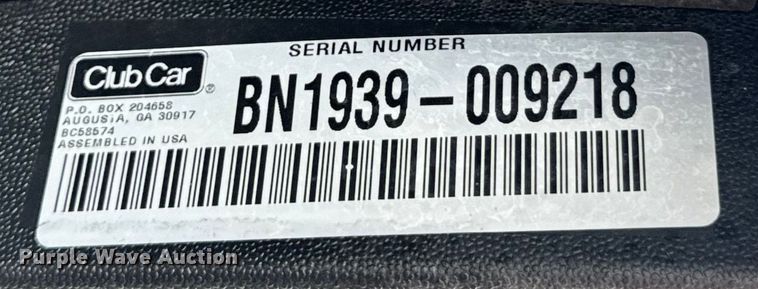 image for item EH6961 2019 Club Car Tempo golf cart