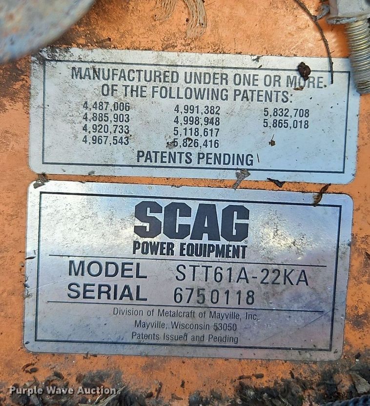 image for item EI3969 Scagg Turf Tiger ZTR lawn mower