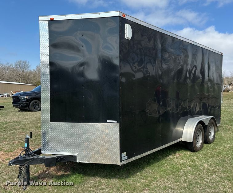 image for item EJ0308 2022 Deep South Cargo spray foam trailer 