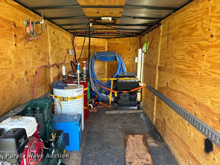 image for item EJ0308 2022 Deep South Cargo spray foam trailer 