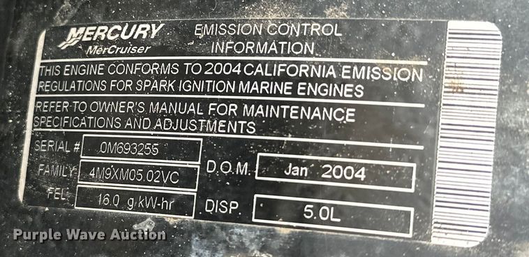 image for item EJ4340 2004 Ebbtide Campione boat