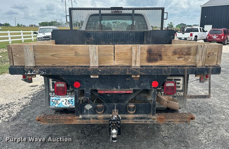 image for item EJ4382 2009 Ford F450 Super Duty Crew Cab flatbed truck