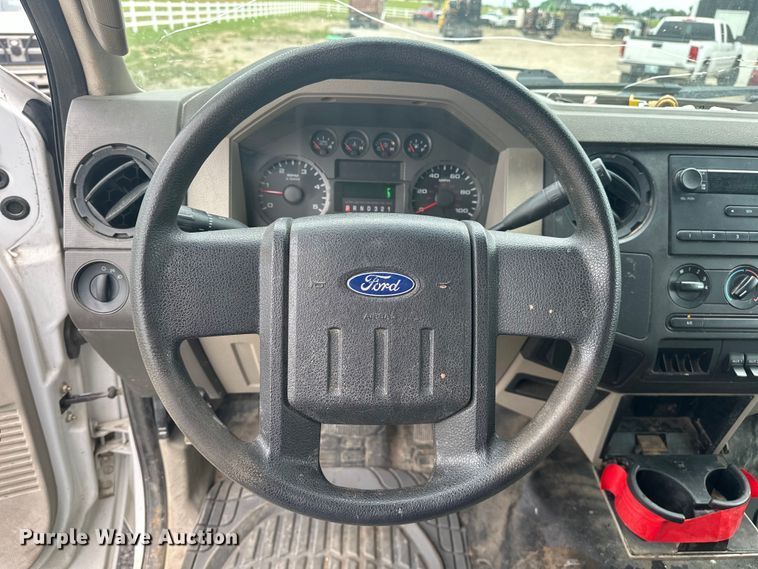 image for item EJ4382 2009 Ford F450 Super Duty Crew Cab flatbed truck