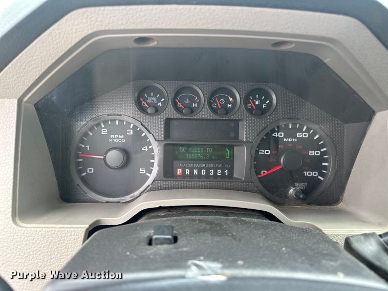 image for item EJ4382 2009 Ford F450 Super Duty Crew Cab flatbed truck