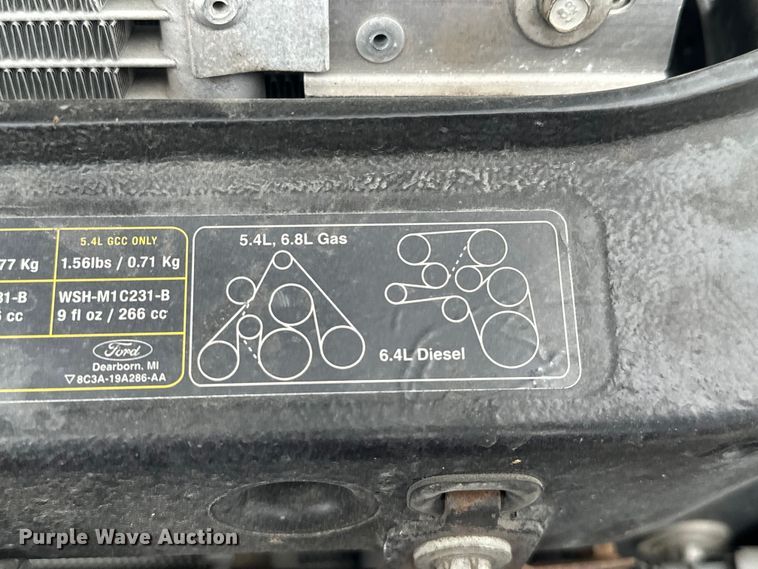 image for item EJ4382 2009 Ford F450 Super Duty Crew Cab flatbed truck