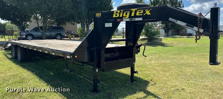 image for item EJ4384 2008 Big Tex 22GN-24BK+5 equipment trailer