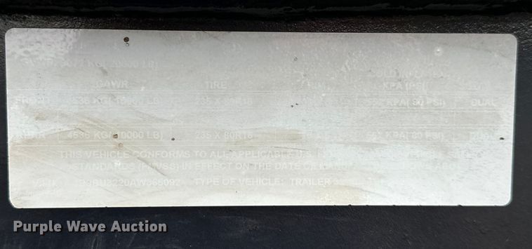 image for item EJ4419 2010 DJ equipment trailer