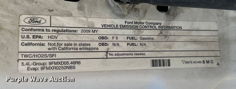 image for item EJ6897 2009 Ford F250 Super Duty XLT pickup truck