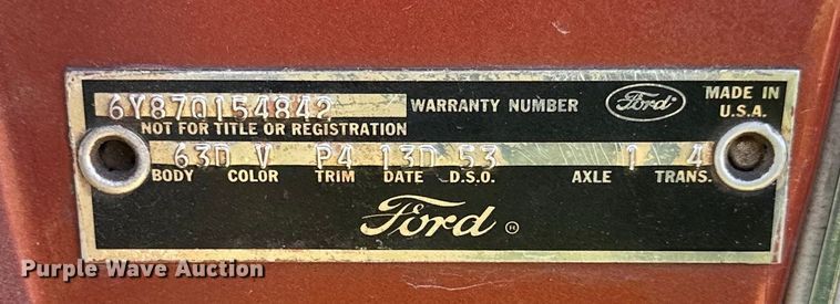 image for item EJ6966 1966 Ford Thunderbird  