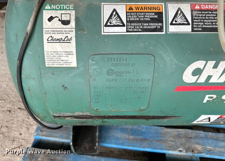 image for item EJ6992 Champion  P Series  air compressor