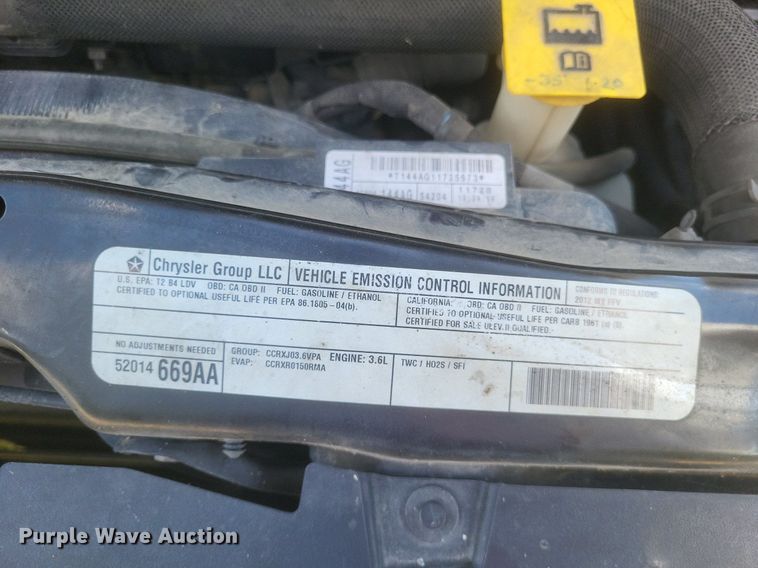 image for item EJ8008 2012 Dodge  Caravan  van