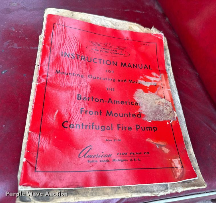 image for item EK1502 1941 GMC pumper fire truck