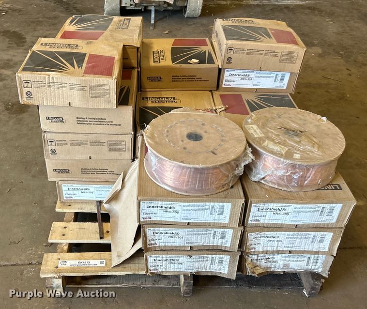 image for item EK4813 (33) spools of Lincoln welding wire