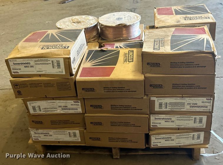 image for item EK4813 (33) spools of Lincoln welding wire