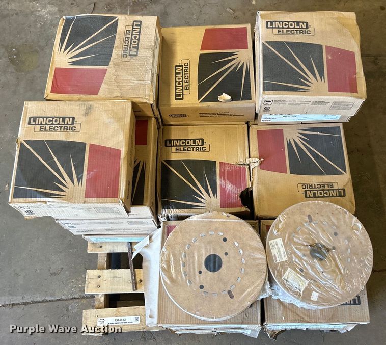 image for item EK4813 (33) spools of Lincoln welding wire