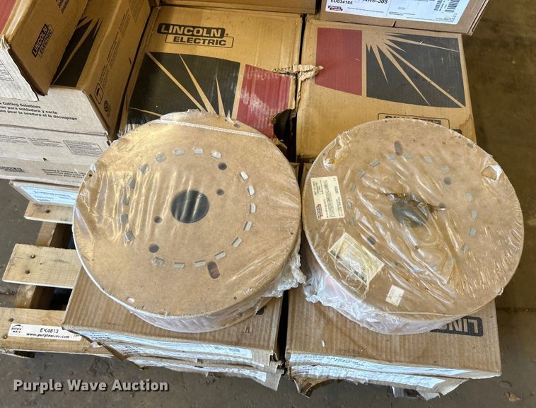 image for item EK4813 (33) spools of Lincoln welding wire