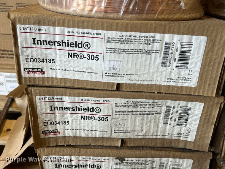 image for item EK4813 (33) spools of Lincoln welding wire