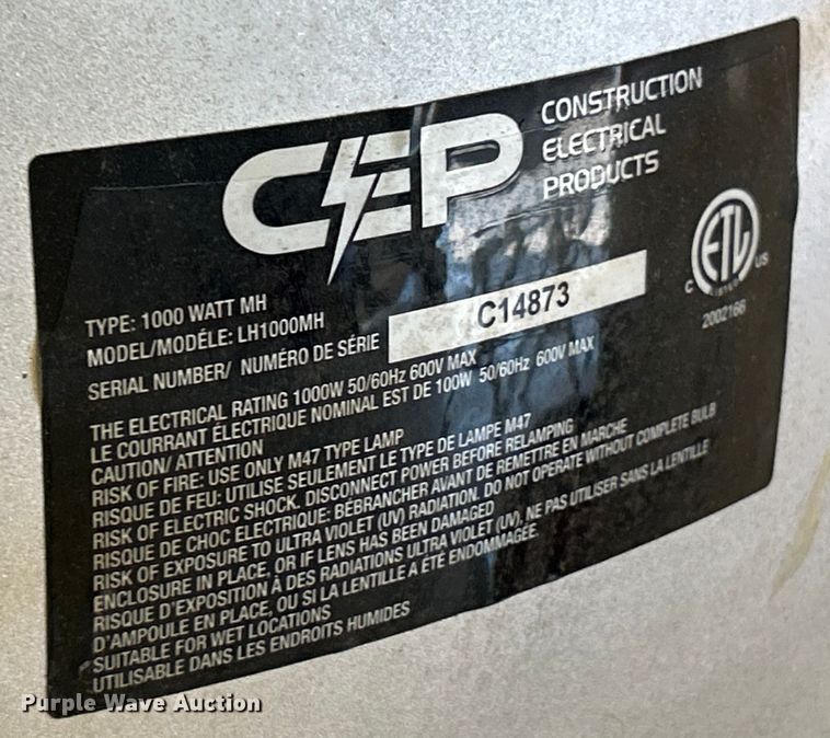 image for item EK4814 (3) CEP 5322 lights