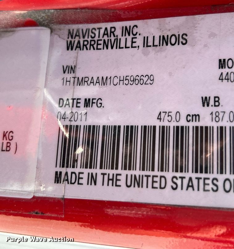 image for item EK4821 2012 International  Dura Star 4400 ambulance