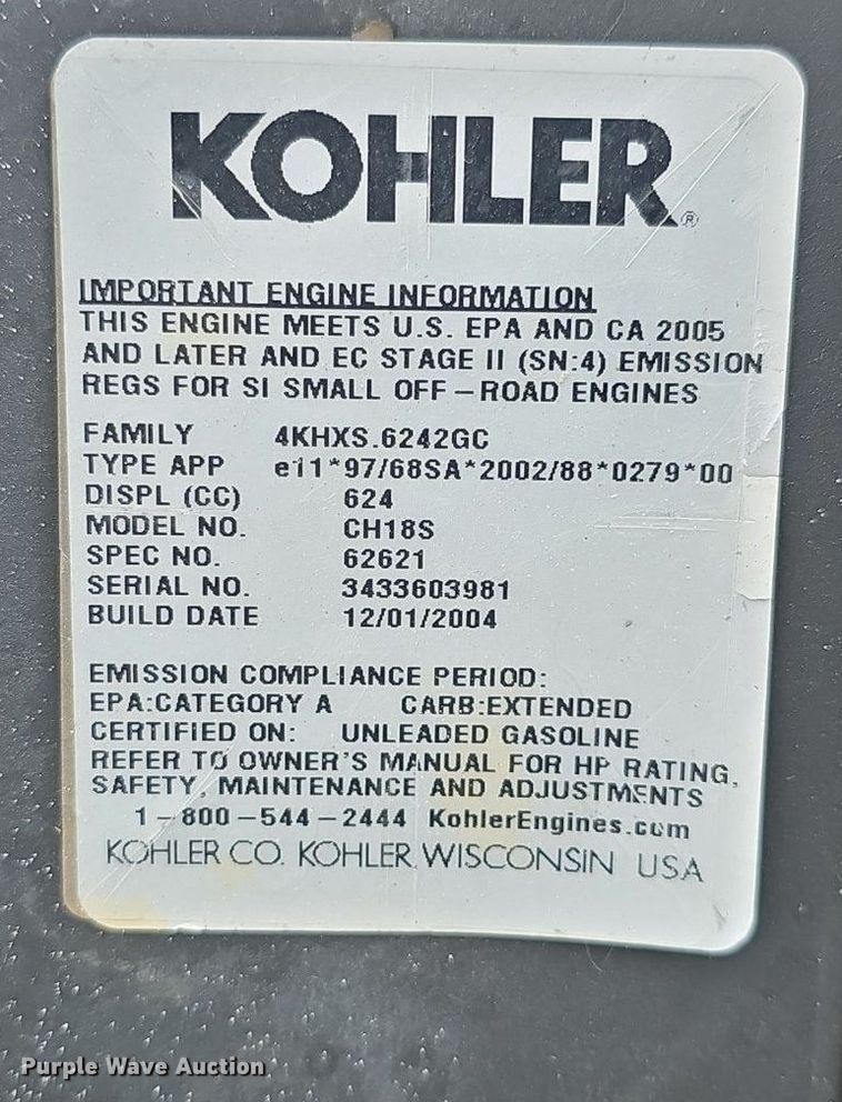 image for item EK6118 Grasshopper  618 ZTR lawn mower