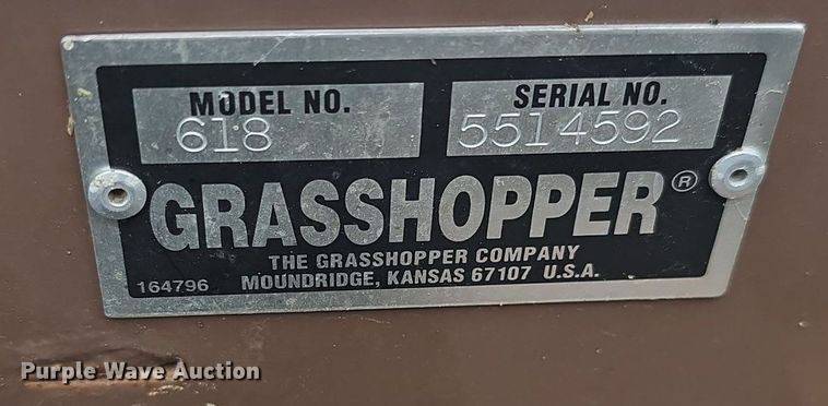 image for item EK6118 Grasshopper  618 ZTR lawn mower