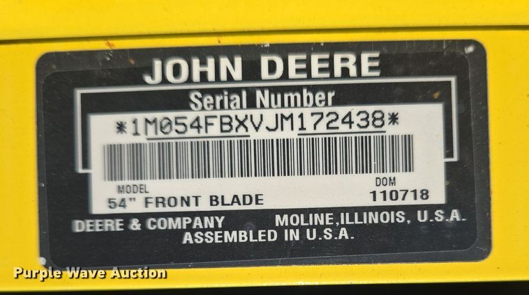 image for item EK6129 2016 John Deere X739 lawn mower