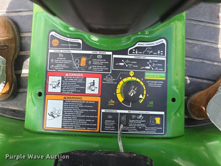 image for item EK6129 2016 John Deere X739 lawn mower