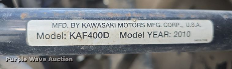 image for item EK6130 2010 Kawasaki  Mule 610 XC utility vehicle