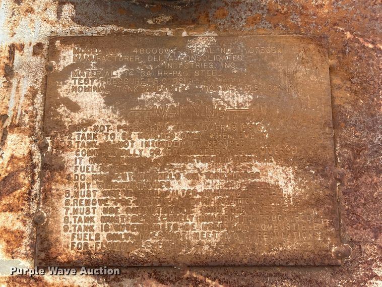 image for item EK8765 Delta Consolidated 480000 fuel tank