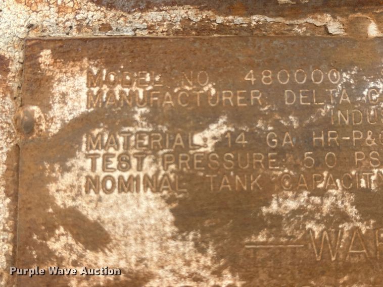 image for item EK8765 Delta Consolidated 480000 fuel tank