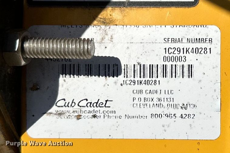 image for item LR9375 Cub Cadet  RT65 rear tine tiller