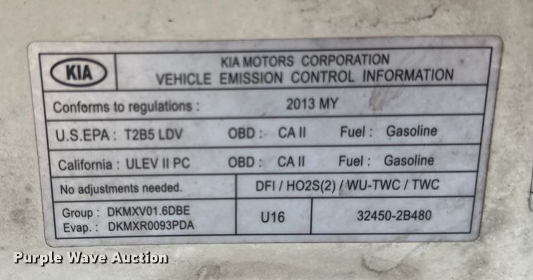 image for item LR9395 2013 Kia Soul SUV