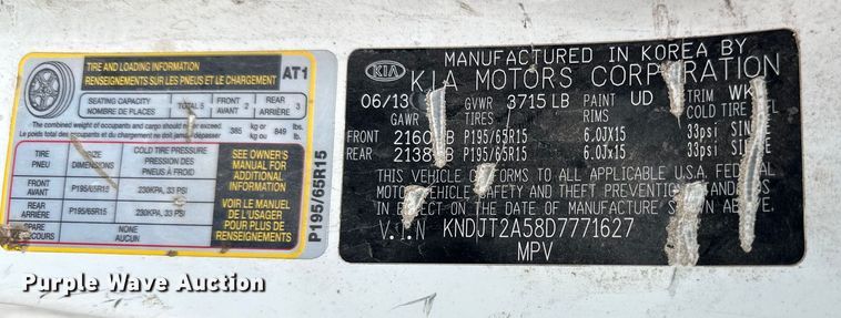 image for item LR9395 2013 Kia Soul SUV