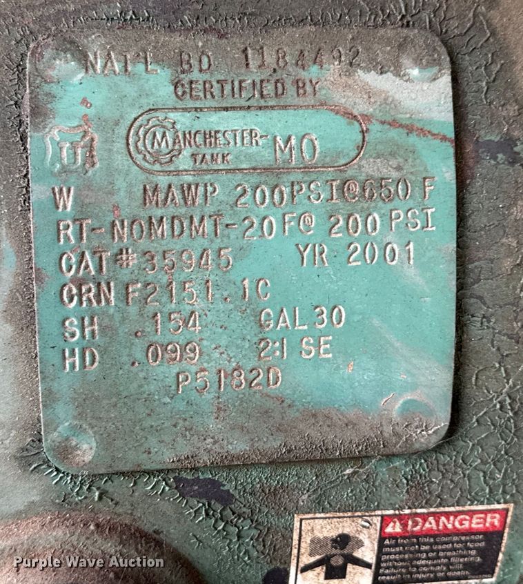 image for item MU9813 Champion  HGR6-3 air compressor