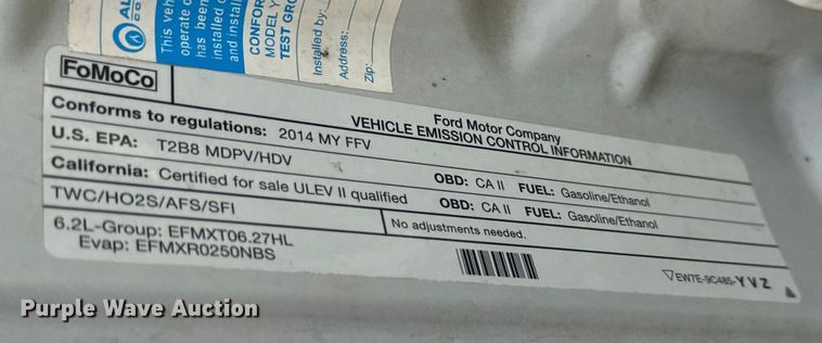 image for item MU9832 2014 Ford  F250 Super Duty XL  SuperCab pickup truck