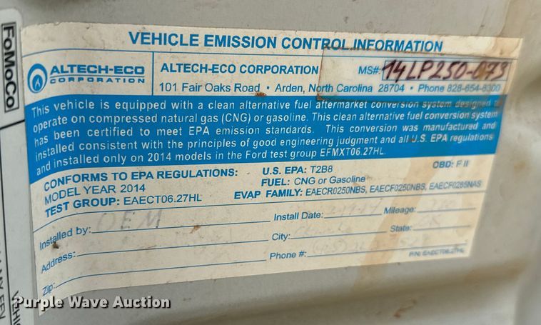 image for item MU9832 2014 Ford  F250 Super Duty XL  SuperCab pickup truck