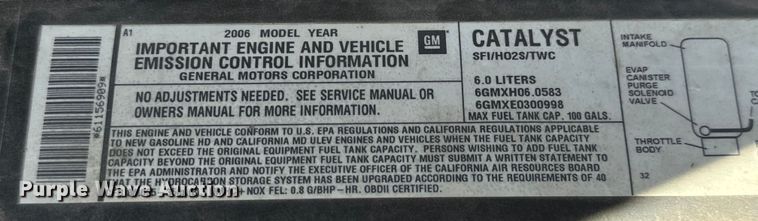 image for item MU9841 2006 Chevrolet  Express 3500 delivery truck