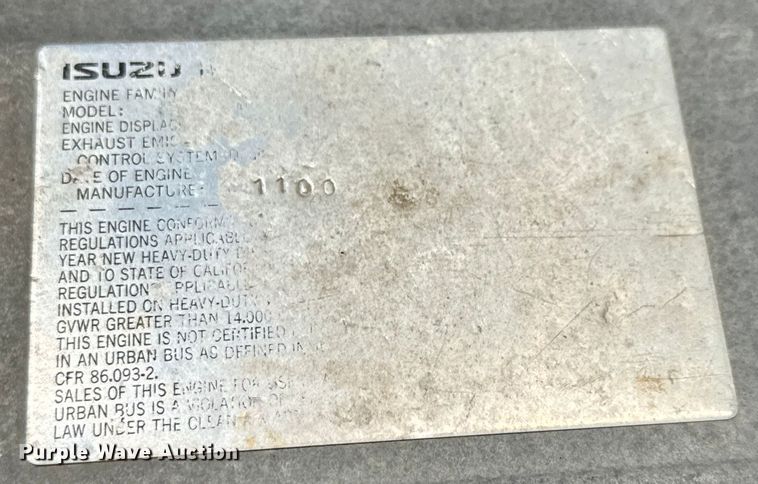 image for item MU9849 2001 Chevrolet  W4500 box truck