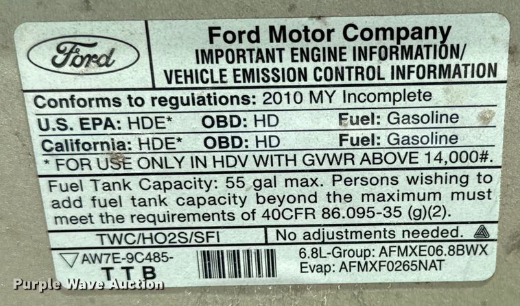 image for item MU9855 2010 Eldorado E450 Super Duty shuttle bus