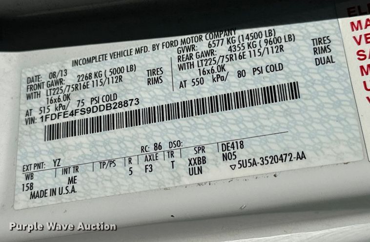 image for item MU9856 2014 Eldorado Aerotech Ford 220 shuttle bus