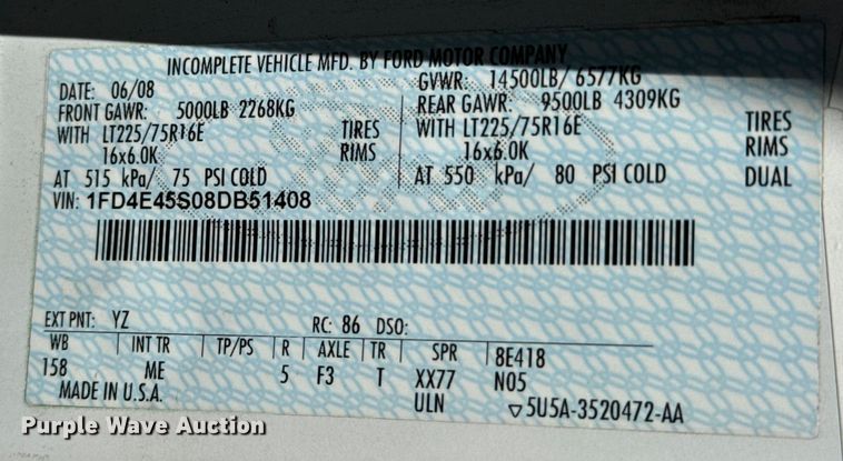 image for item MU9858 2009 Eldorado E450 Super Duty  shuttle bus