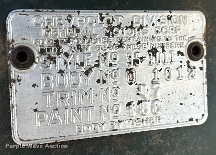 image for item MU9865 1935 Chevrolet  2S 